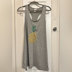 🍍 Xhilaration Pineapple Swim Cover-Up Tank – Size S